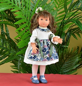 Кукла Нелли в платье с цветочками, 43 см. (Asi, 253130)